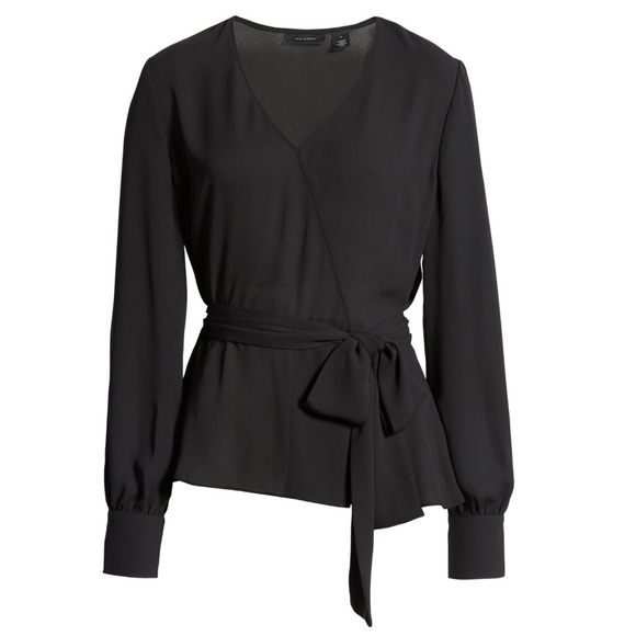Halogen - Faux Wrap Blouse NO BELT - Picture 5 of 12